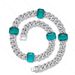Men’s Jewelry Set Fashion Emerald New Hip Hop Necklace Fashion High Grade Alloy Rhinestone Cuban Chain_ipsvogv.com