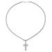Hip Hop Full Dia Cross Pendant Couple Necklace Fashion OL Trendy Men's Cuban Chain Neckchain_ipsvogv.com