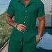 Men's Clothing Polo Casual Loose Short-sleeved Shorts Sports Suit_ipsvogv.com