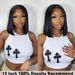 Lace Closure Human Hair Wigs 2x6 Lace Wig Bob Brazilian Straight Hair Pre Plucked Bleached Knots Arabella Virgin Hair Lace Wig_ipsvogv.com