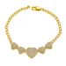 New Hip Hop Style Classic Personalized Peach Heart Splicing Bracelet_ipsvogv.com