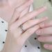 Cao Shi's Popular Personality Geometric Lines Simple Black Nano Zircon Women's Ring Fashion Closed Ring Finger Ring_ipsvogv.com