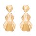 exaggerated leaves flower earrings women's retro fashion long alloy flower earrings_ipsvogv.com