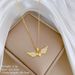 Fashion Luxury Simple Style Angel Wings Heart-shaped Pendant Necklace for Women Holidays Party Jewelry_ipsvogv.com