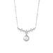 999 Pure Silver Floral Pearl Necklace, Women's French Style Small Fragrance Elegant Temperament, Collarbone Chain Simple_ipsvogv.com