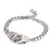 Women's Jewelry Geometric Interlocking Bracelets Fashion Creative Trendy Rap Stainless Steel Bracelet Jewelry_ipsvogv.com