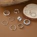 Hot Selling Fashion Pearl Double-layer Opening Wave Fried Dough Twists Combination 10 Piece Set Ring Female_ipsvogv.com
