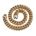Men's Jewelry K Gold Cuban Chain Dragon Head Buckle Necklace Stainless Steel Titanium Steel Encryption_ipsvogv.com