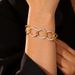 Light Luxury Design With Exaggerated Diamond Studded Bracelet, Titanium Steel Gold-plated, Fashionable And Versatile,_ipsvogv.com