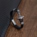 Men's Jewelry Fashion Stainless Steel Braided Leather Rope Bracelet Viking Jewelry_ipsvogv.com
