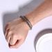 Men's Titanium Steel Double Layer Chain Bracelet Fashion Accessories Mixed Batch BR-590S_ipsvogv.com