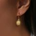 Unisex Fashionable Niche INS Retro Style Medieval Face Sun Pendant Earrings_ipsvogv.com