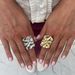 Design Sense Geometric Square Pleated Female Hip-hop Ins Style Metal Index Finger Ring Ring_ipsvogv.com