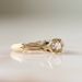 Sanjie Ultra Simple Alloy Electroplated Gold Women's Single Fashionable One Rhinestone Ring Jewelry_ipsvogv.com