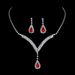 Yiwu Bride Jewelry Set Sparkling Diamond Water Drop Necklace And Earrings 630_ipsvogv.com