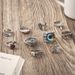 New Halloween Carnival Funny Multi Element Animal Evil Fish Hole Head Ghost Face Eye Ring Set Of 10_ipsvogv.com