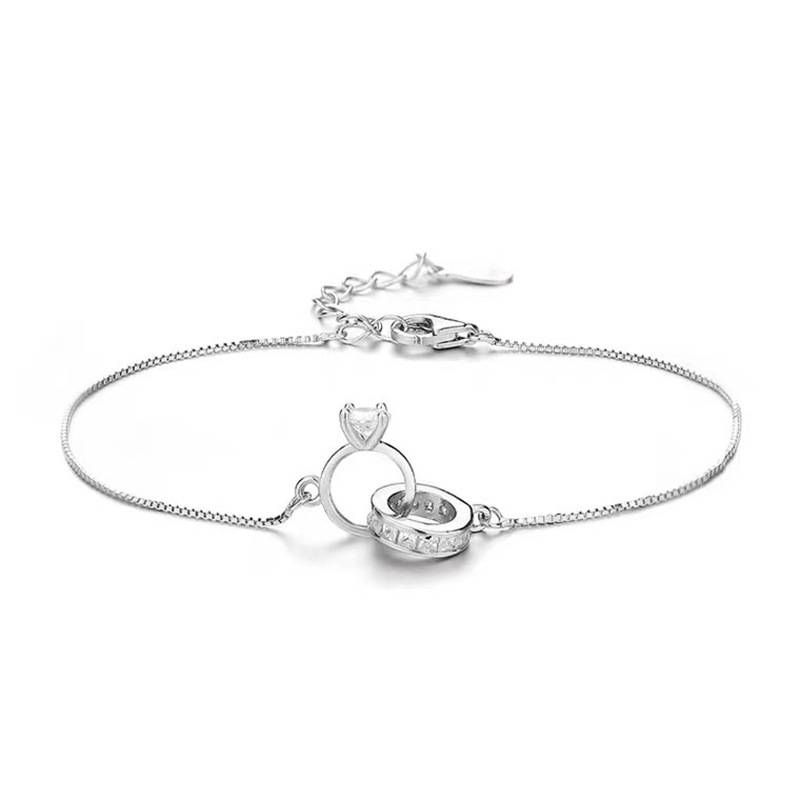 2022 new interlocking ring bracelet for women's Instagram, with a niche design that is versatile, luxurio, and_ipsvogv.com