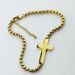 Men's And Women's 5MM Simple Cross Stainless Steel Bracelet With Diamonds Jewelry_ipsvogv.com