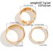 Metal Smooth Curved Bracelet Combination Set, Europe, America 2025 Fashion And Trendy Model Catwalk With Accessories_ipsvogv.com