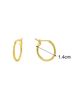 Earrings Simple All Match Geometric Round Small Hoop Earrings For Women In Various Sizes Gold Plated Ear Buckles_ipsvogv.com