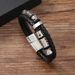 hot selling accessories, simple creative braided leather bracelets, leather bracelets, fashion accessories_ipsvogv.com