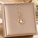 Korean Version Titanium Steel With Zircon Heart Pendant For Women, High-end And Niche, Light Luxury Collarbone Necklace_ipsvogv.com