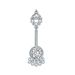 Women's Jewelry Zircon Belly Button Ring Oiled Belly Button Nail Piercing Jewelry_ipsvogv.com