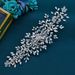 Women's Jewelry Handcrafted Crystal Floral Hairband With Rhinestones - Elegant Wedding Bridal Headpiece For Special Occasions_ipsvogv.com