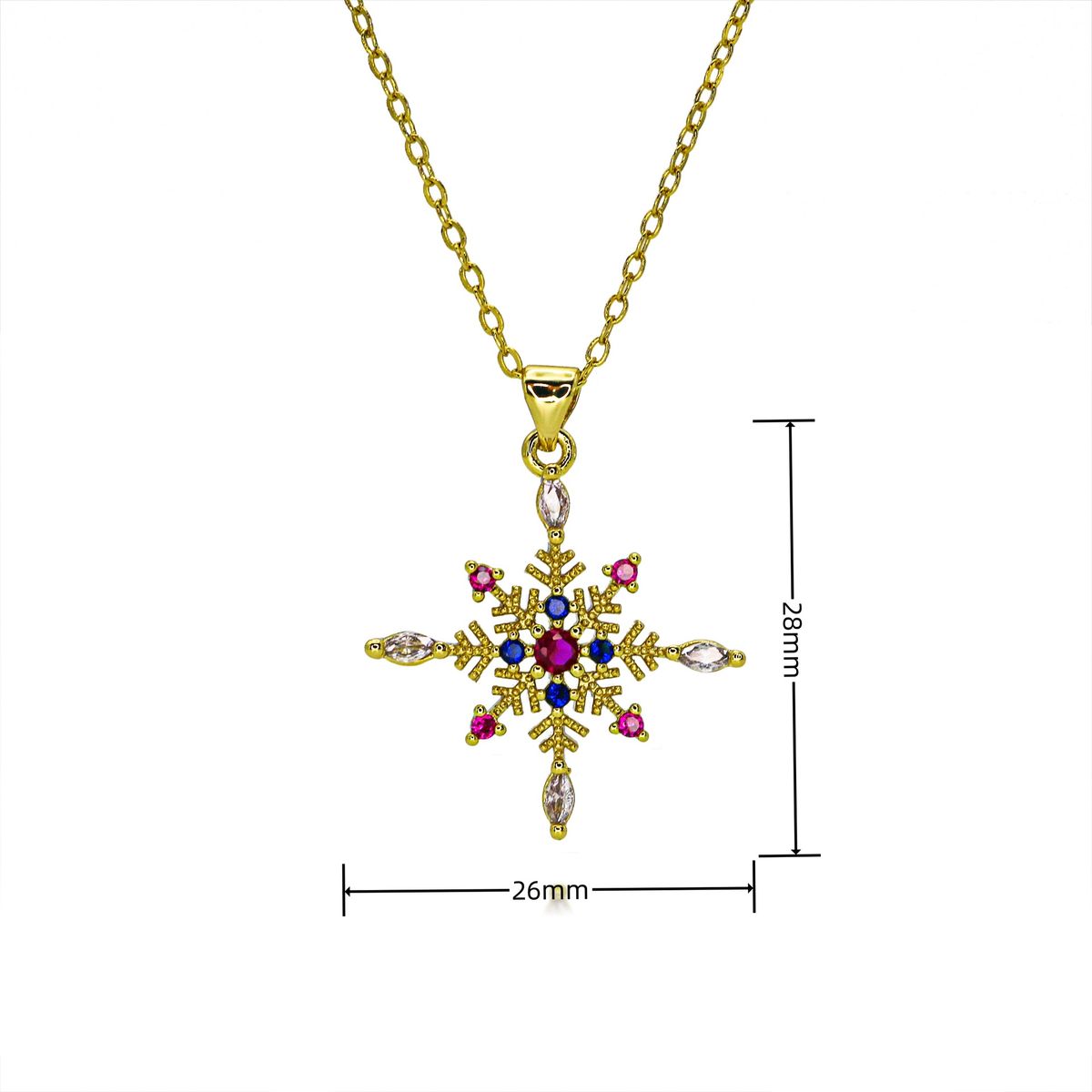 Christmas Pearl Snowman Snowflake Necklace For Girls High End New Clavicle Chain Strong Chain Gift_ipsvogv.com