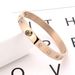 Men And Women's Jewelry Fashionable Rose Gold Titanium Steel Projection Bracelet Bracelet Simple Bracelet_ipsvogv.com