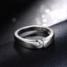 Simple single diamond wedding rings, couple rings, men's rings, rose gold plated rings_ipsvogv.com