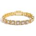 Meisa 10mm Wide Rock Sugar Chain Zircon Flip Style Men's Necklace Fashion Accessories_ipsvogv.com