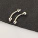 12 Piece Set Stainless Steel Eyebrow Nail Eyebrow Ring Lip Nail Nose Nail Piercing Jewelry_ipsvogv.com