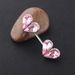 Double Heart Women's Breast Ring Nails Earrings Puncture Jewelry Allergic Breast Ring_ipsvogv.com