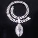Unisex Hot Sale Rugby Shaped Metal Pendant Rap Men's Hip Hop Style Necklace Accessories_ipsvogv.com