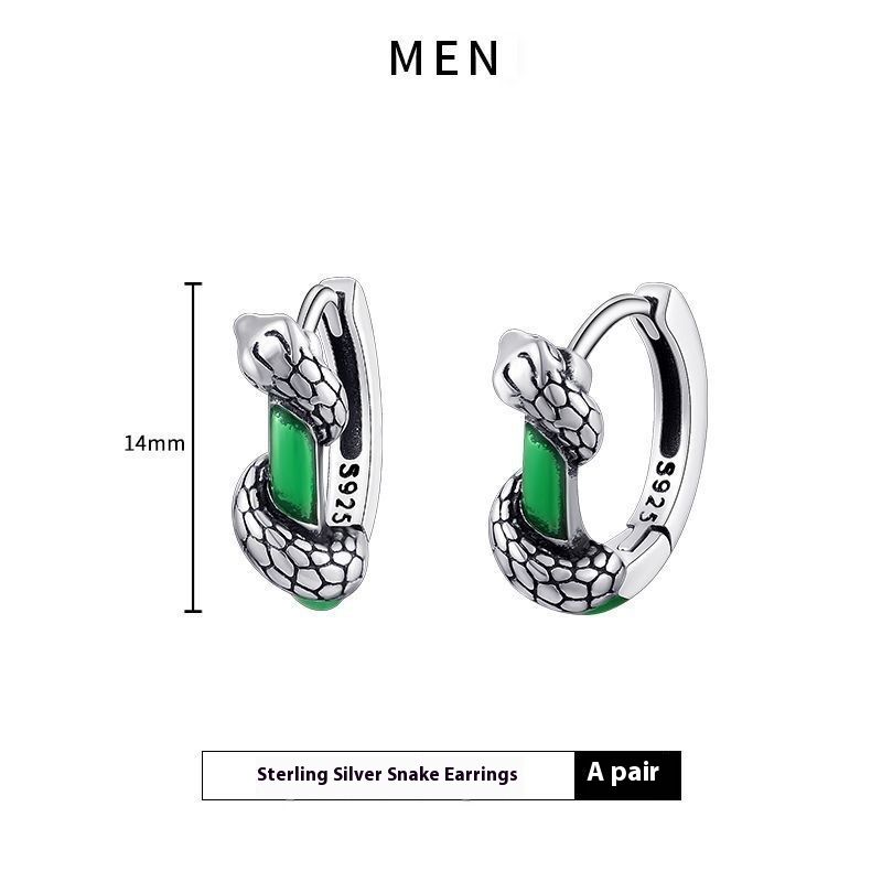 Spirit Snake For Men's High End Trendy Personalized New Earnail Style Earrings Yiwu Jewelry_ipsvogv.com