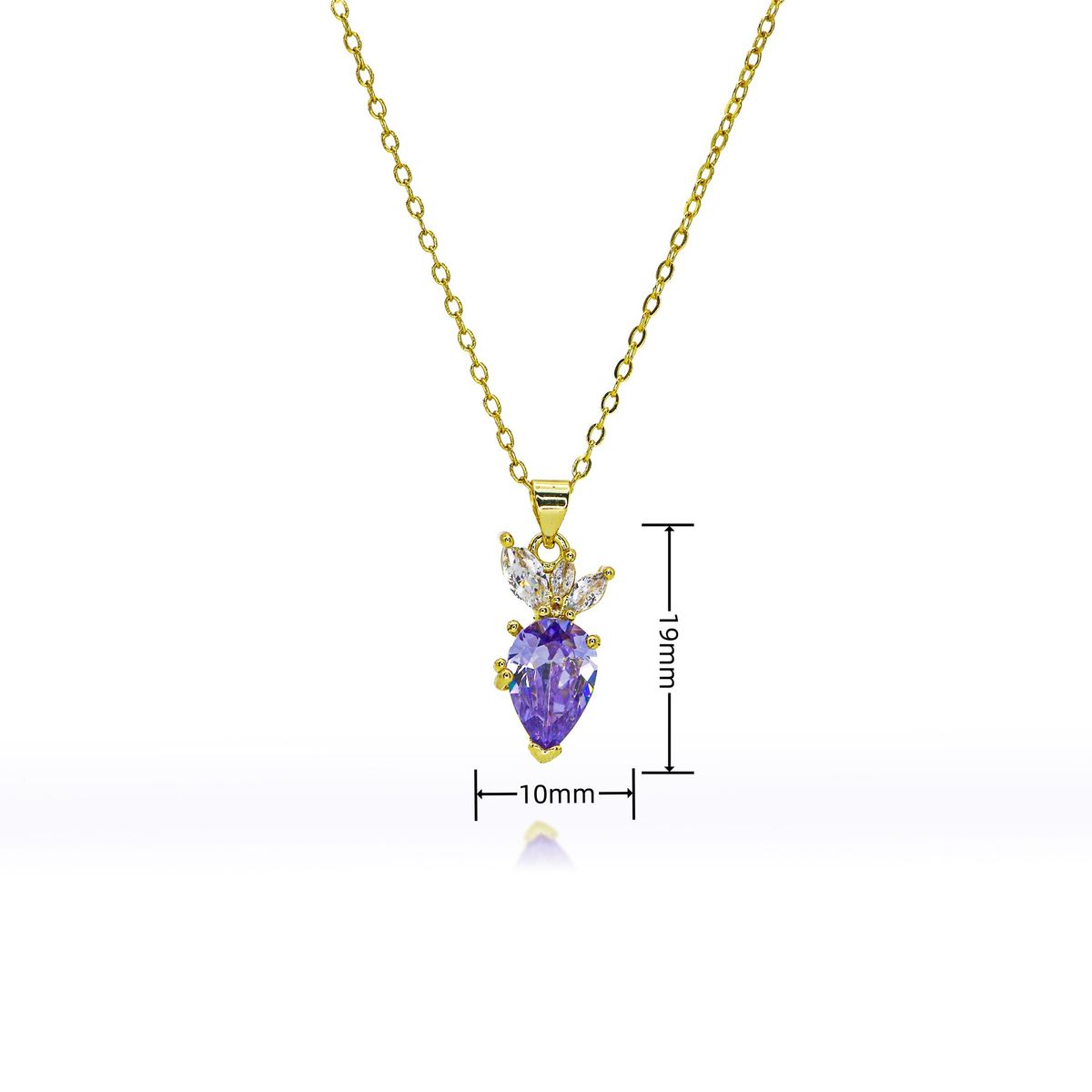 Japanese And Korean High Grade Red Cherry Fruit Flower Pendant Necklace Female 2023 Summer Light Luxury Clavicle Chain Accessories Batch_ipsvogv.com
