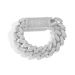 Men’s Jewelry Set Fashion Hip Hop 20MM Ladder Square Zircon Cuban Chain Bracelet Long Buckle Personality Men's Hip Hop Jewelry_ipsvogv.com