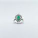 High End Jewelry Design, Green Ring, Feminine Temperament, Full Diamond Zircon Heavy Industry Inlaid French Luxury_ipsvogv.com