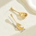 Oune Fashion Commuter Style Geometric Water Drop Earrings Female Personality Niche Irregular Design Versatile Earrings Female_ipsvogv.com