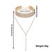 Jewelry Fashion Long Diamond Neck Necklace Women's Shiny Multi-row Diamond Neck Chain choker_ipsvogv.com