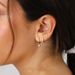 Women’s Jewelry Set Fashion Brass With Real Gold Plating Fashionable And Versatile Three Piece Earrings For Ladies With Zircon_ipsvogv.com