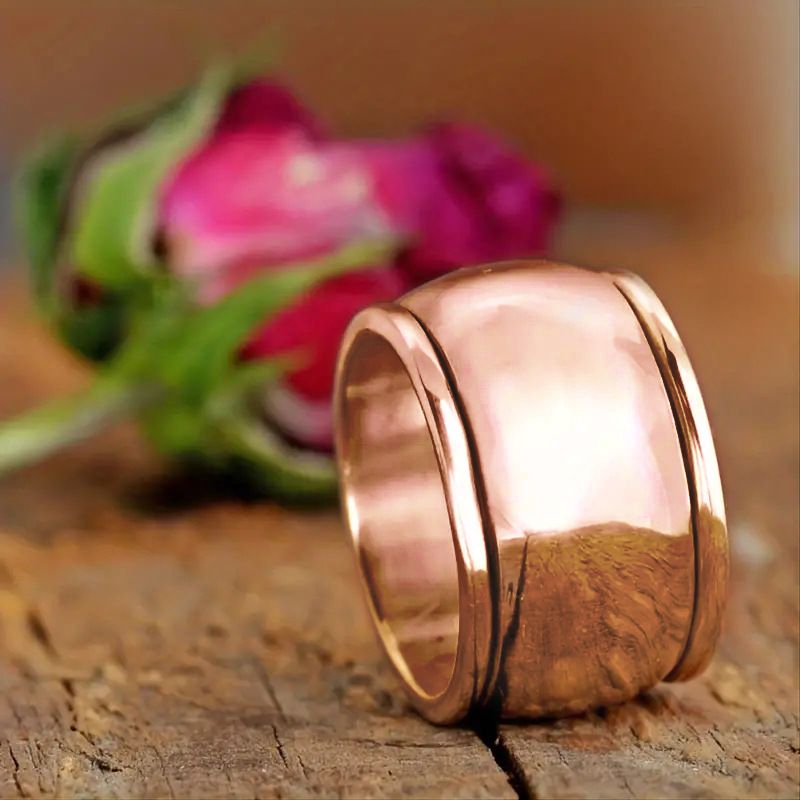 Cao Shi Wide Face Couple Transit Hot Selling High End Copper Jewelry Male Female Same Style Plain Finger Ring_ipsvogv.com