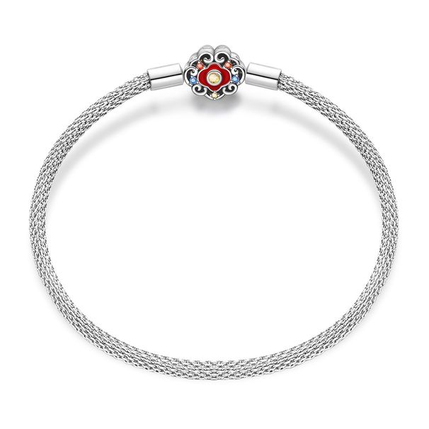 Women's Jewelry Bracelet DIY Pendant String Travel Camera Bracelet Female White Copper Plated Silver_ipsvogv.com
