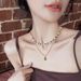 New Double-layer Tiger Eye Stone Bead Layered Necklace For Women, Light Luxury, Niche, Collarbone Chain, Sweet, Cool,_ipsvogv.com