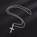 Hip Hop Cross Pendant Micro Set Zircon Necklace Trendy Men's Jewelry Bling_ipsvogv.com