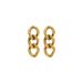 Women’s Jewelry Set Fashion Cuban Chain Earrings Simple Chain Stainless Steel Gold Plated Earrings Fashion Creative Popular Design Earrings_ipsvogv.com