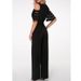 Women's Clothing V-neck strapless solid color high waist party jumpsuit trousers belt women's wide-leg pants_ipsvogv.com