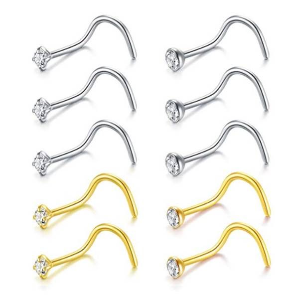 body Piercing Set Stainless Steel Jewelry Earrings Nose Rings Personalized Earrings_ipsvogv.com