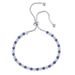 Unisex popular full diamond blue and white round zircon bracelet for women hot product adjustable pull out bracelet_ipsvogv.com